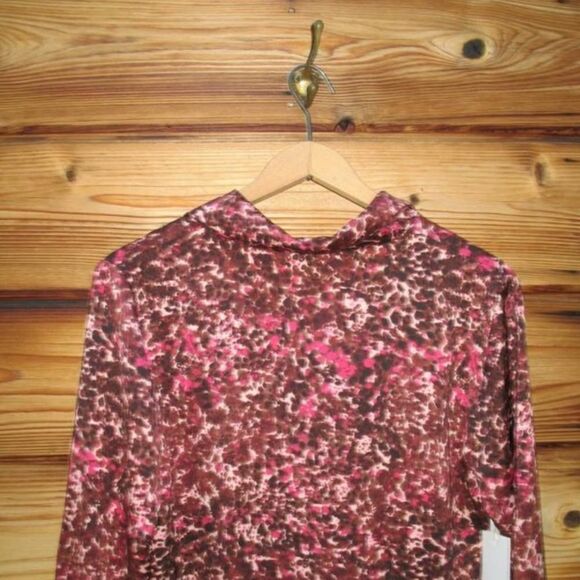 NWT Wilfred Aritzia Tie Front Print Blouse Top - Picture 7 of 7